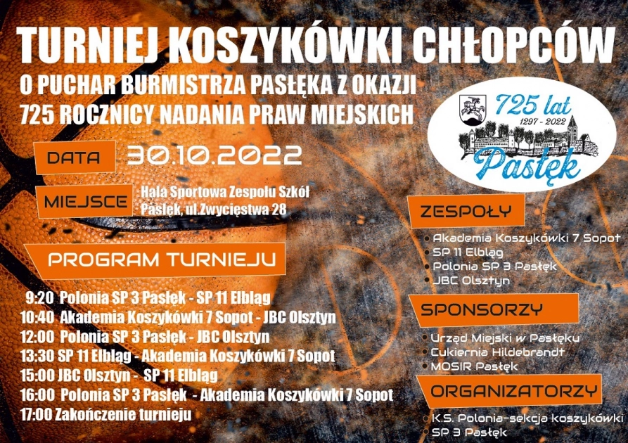 Zaproszenie na turniej koszykówki