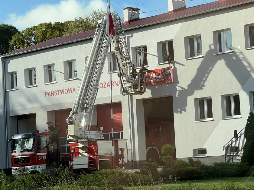 Protestują strażacy      