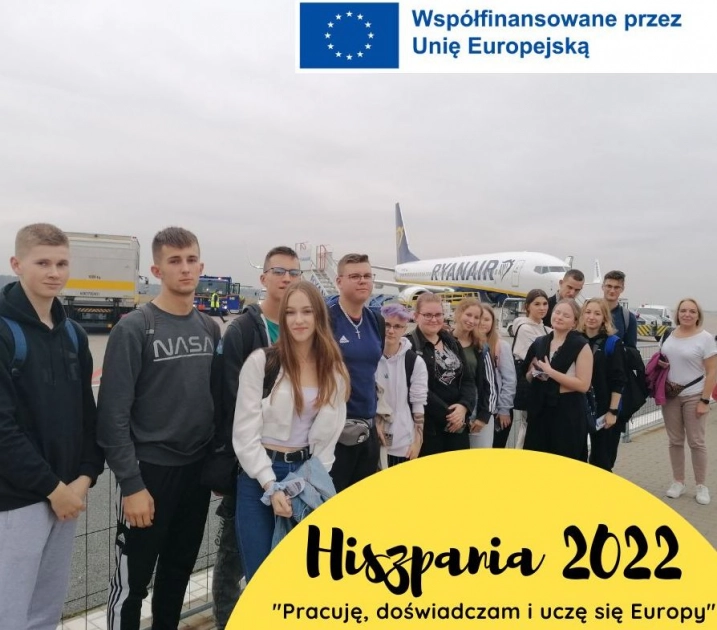 Uczniowie ZSEiT w Hiszpanii