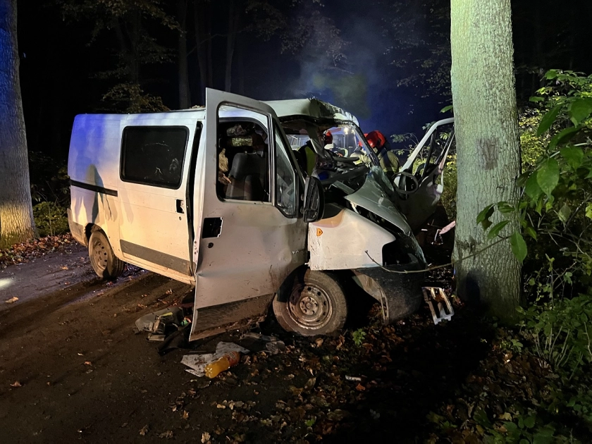 Wypadek na trasie Buczyniec - Kąty