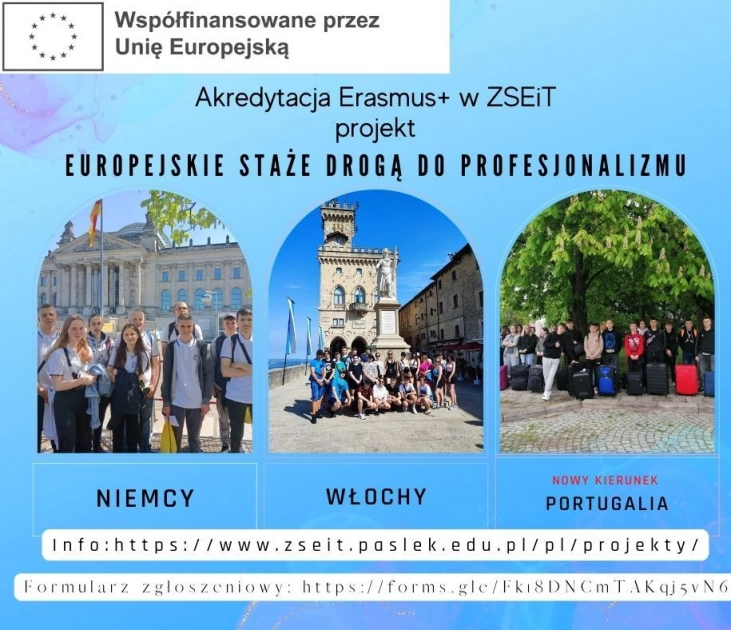 Kolejny projekt Erasmus+ w ZSEiT