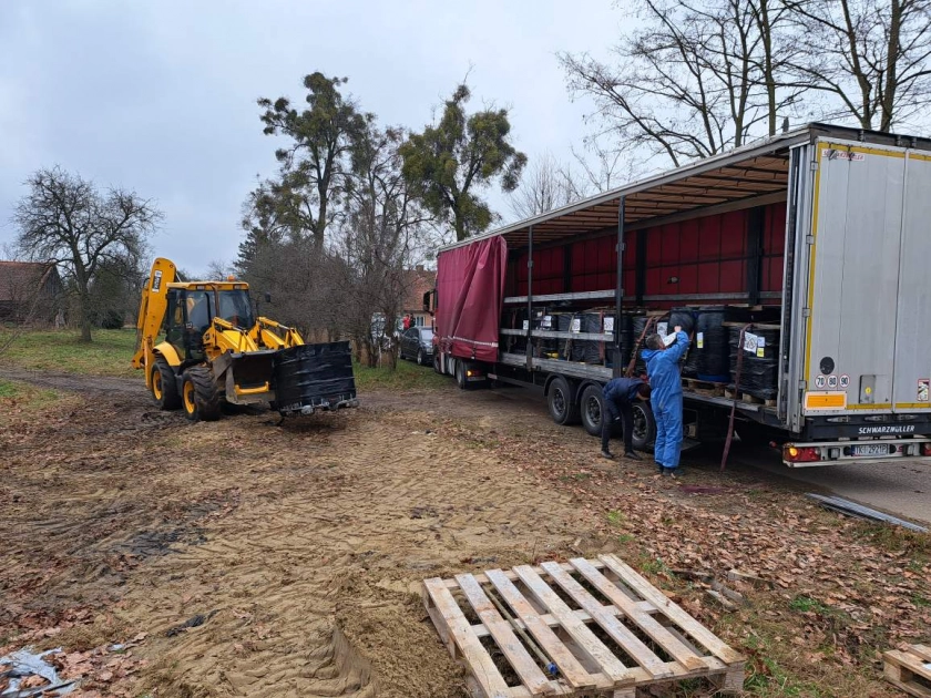 Odpady z Borzynowa pojechały do Kielc