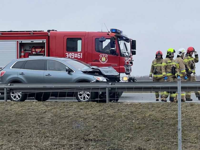 Kolizja na trasie S 7