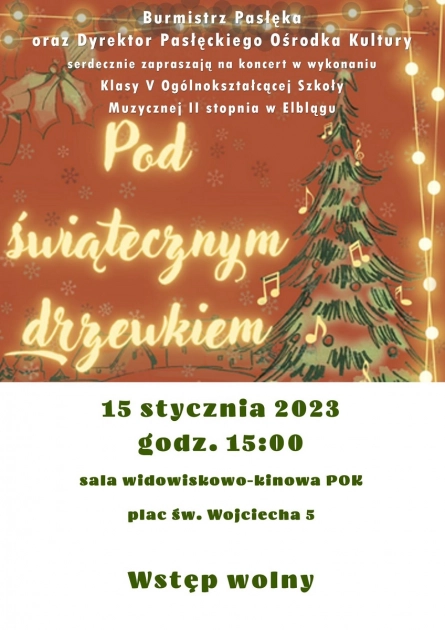 Koncert pod świątecznym drzewkiem