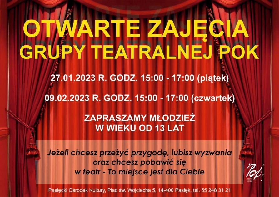 Otwarte zajęcia grupy teatralnej POK