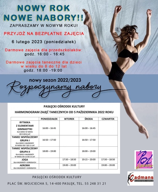 Bezpłatne zajęcia taneczne