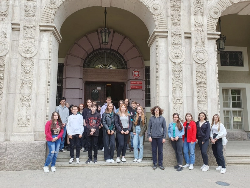 Uczniowie ZS w Sądzie Okręgowym