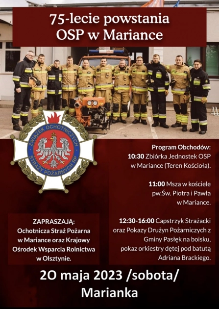 75 – lecie powstania OSP w Mariance