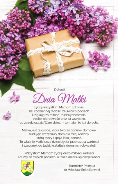 Życzenia Burmistrza Pasłęka