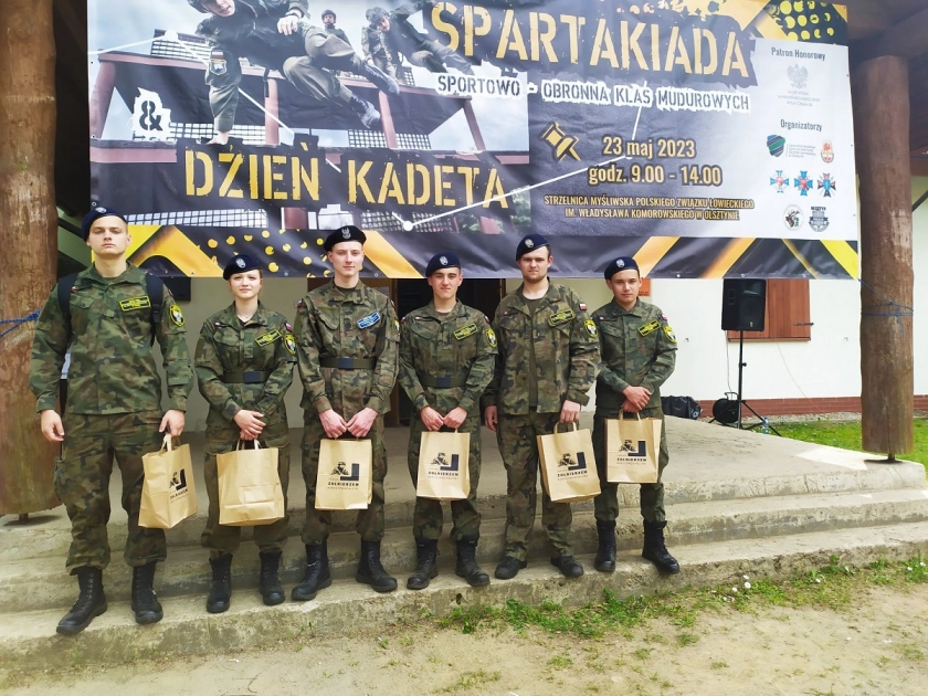 KADECI ZSEIT PASŁĘK  NA II SPARTAKIADZIE KLAS WOJSKOWYCH W OLSZTYNIE 