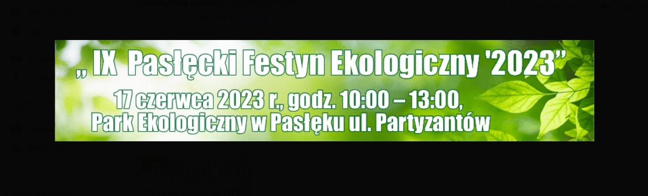Zaproszenie na Festyn Ekologiczny