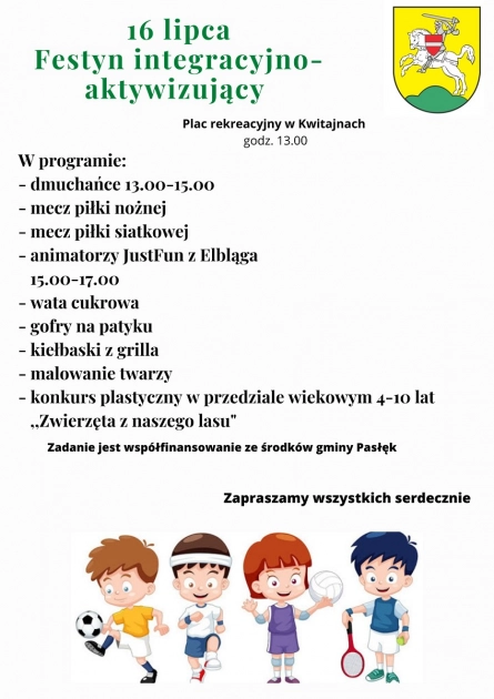 Kwitajny zapraszają na festyn