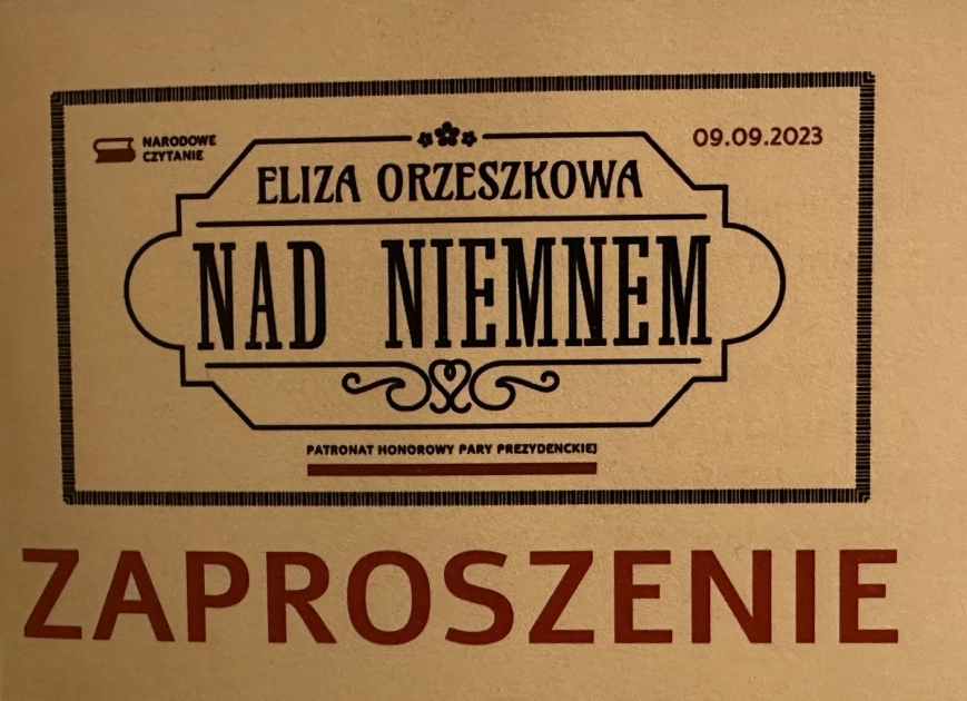 Narodowe czytanie – Nad Niemnem