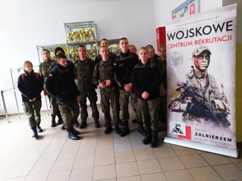 Uczniowie ZSEiT na spotkaniu z przedstawicielami WCR z Elbląga