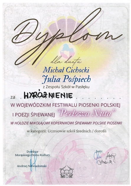 Wyśpiewali wyróżnienie!  