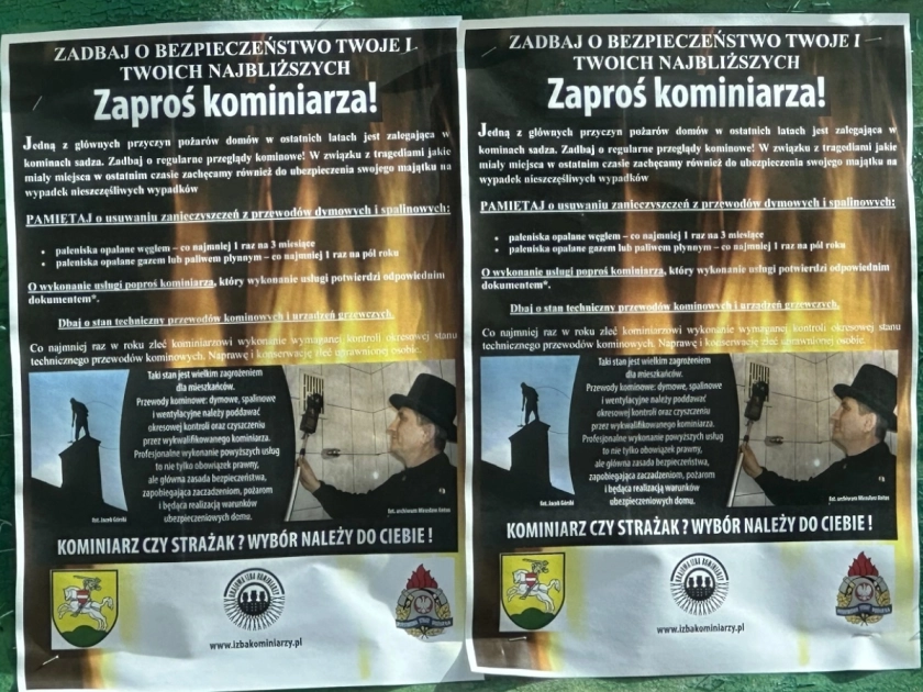 Obowiązek czyszczenia kominów