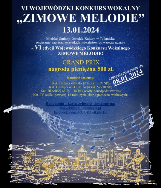 Zimowe Melodie – konkurs wokalny