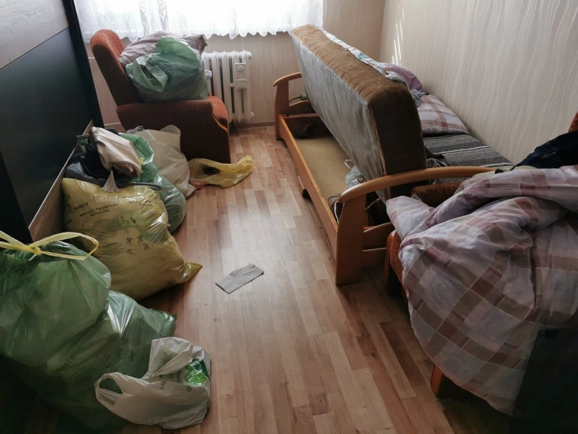 Sprzątanie mieszkania po zmarłej osobie. 