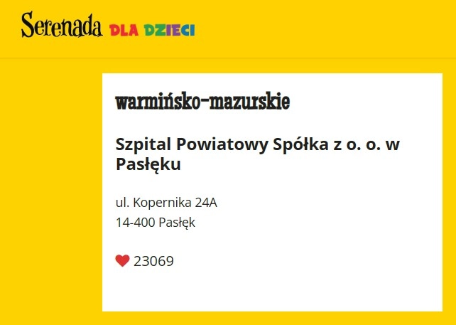 Wesprzyj pasłęcki szpital!
