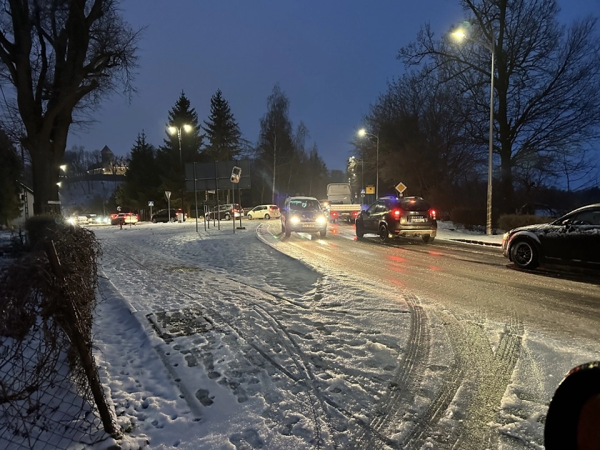 Na ul. Zamkowej lodowisko