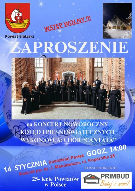 Koncert Noworoczny chóru Cantata