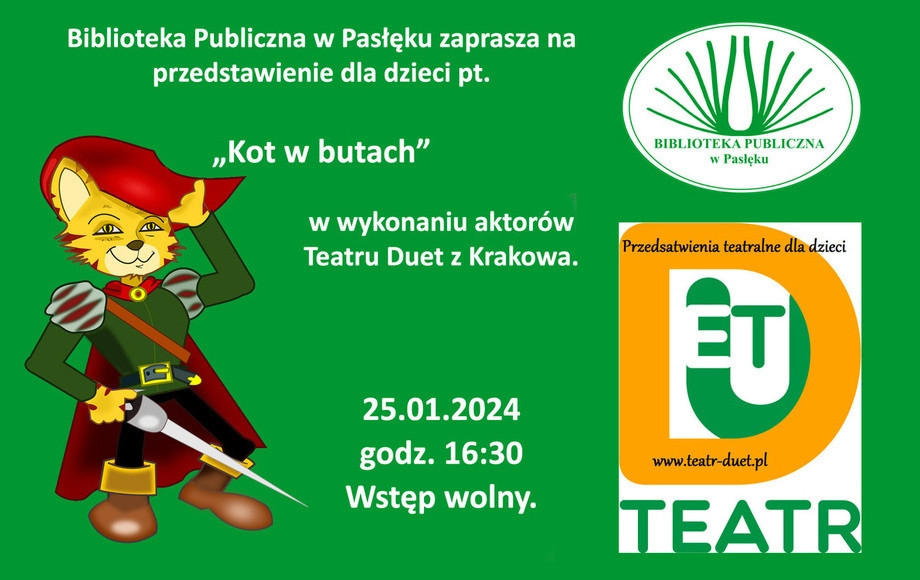 Zaproszenie na Ferie w Bibliotece