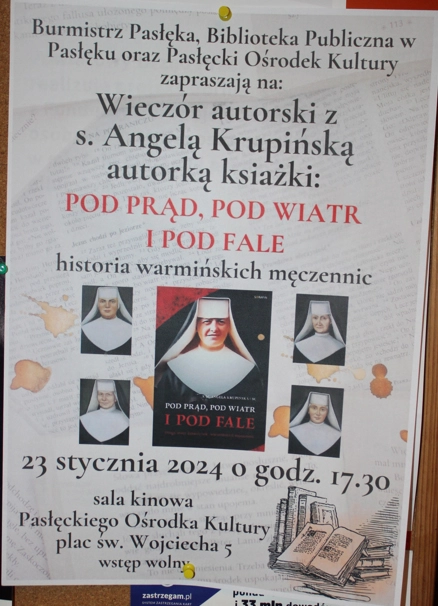 Wieczór autorski z s. Angelą Krupińską