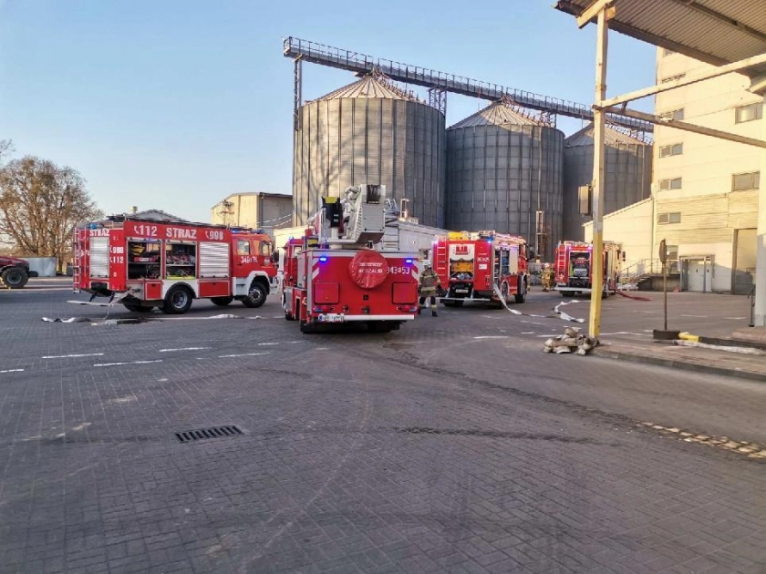 Pożar w firmie Wipasz