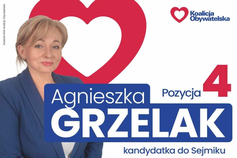 Agnieszka Grzelak kandydatka KO do sejmiku