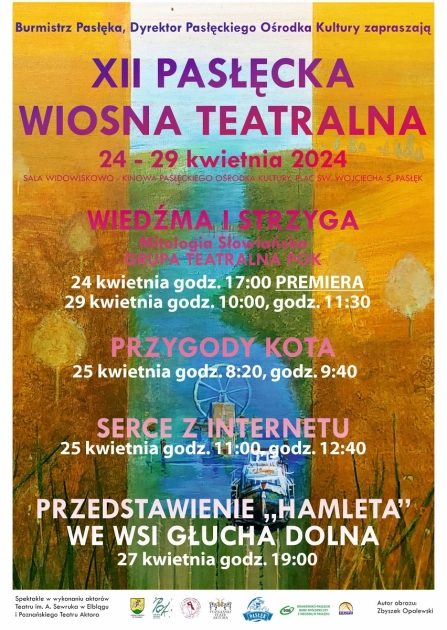 Przypominamy o Pasłęckiej Wiośnie Teatralnej 