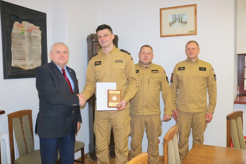 Spotkanie z Komendantem Miejskim Państwowej Straży Pożarnej w Elblągu