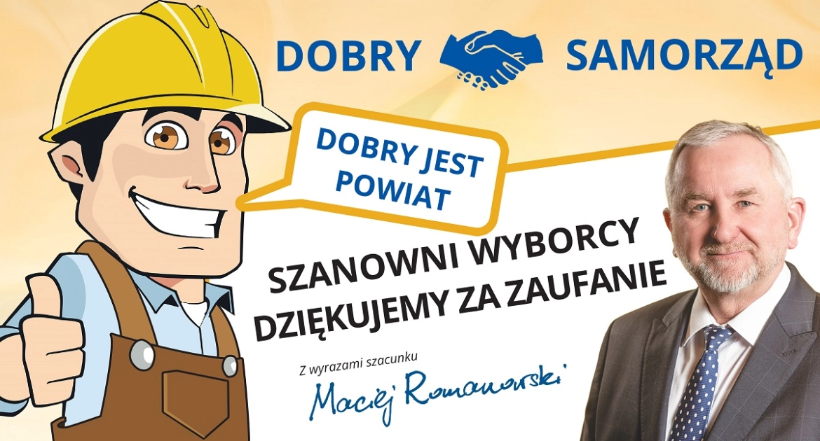 Maciej Romanowski dziękuje