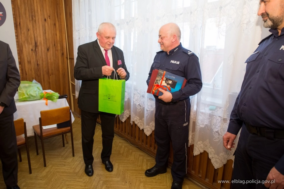 Pożegnanie Komendanta Komisariatu Policji w Pasłęku
