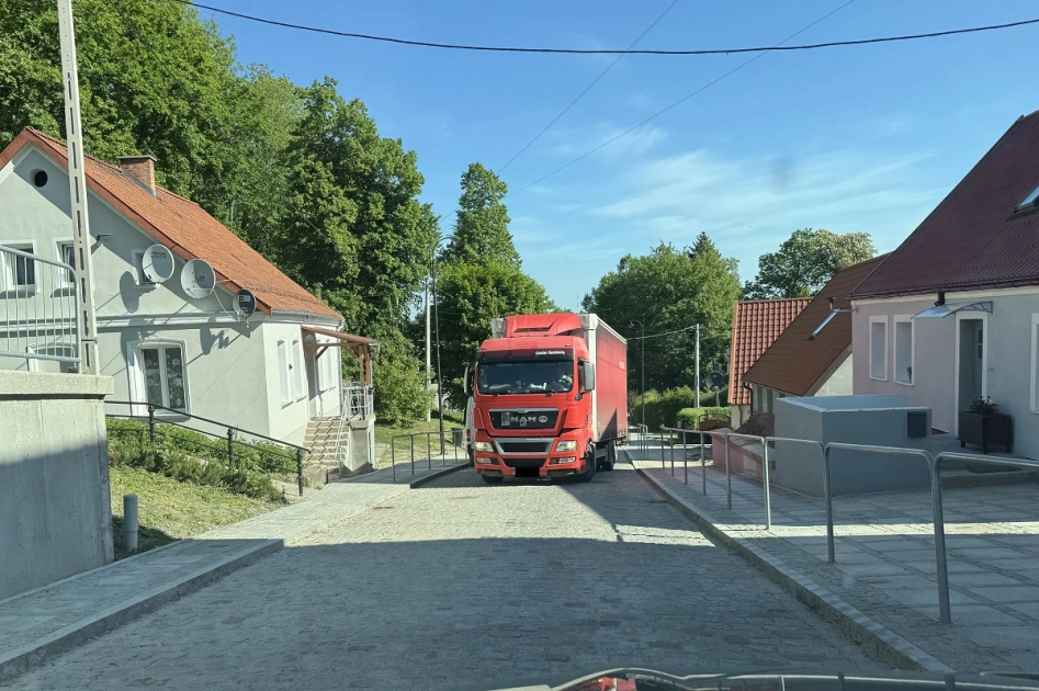 Ciężarówką po ul. Steffena