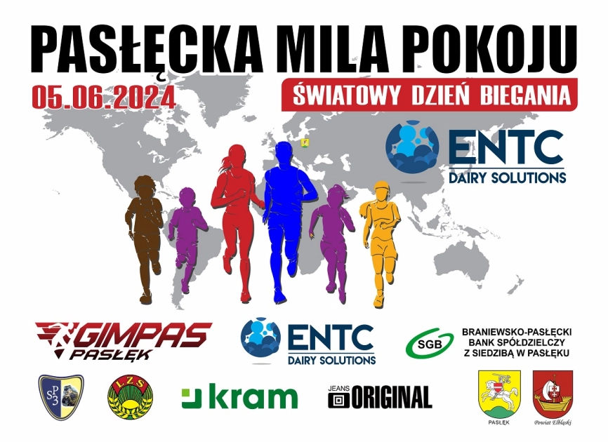 3 Pasłęcka Mila Pokoju - Światowy Dzień Biegania