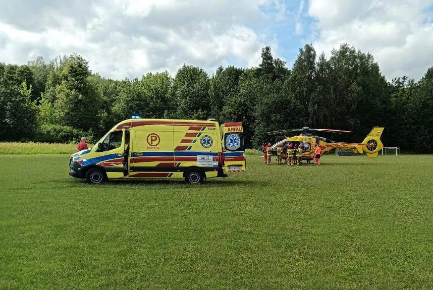 Lądował śmigłowiec