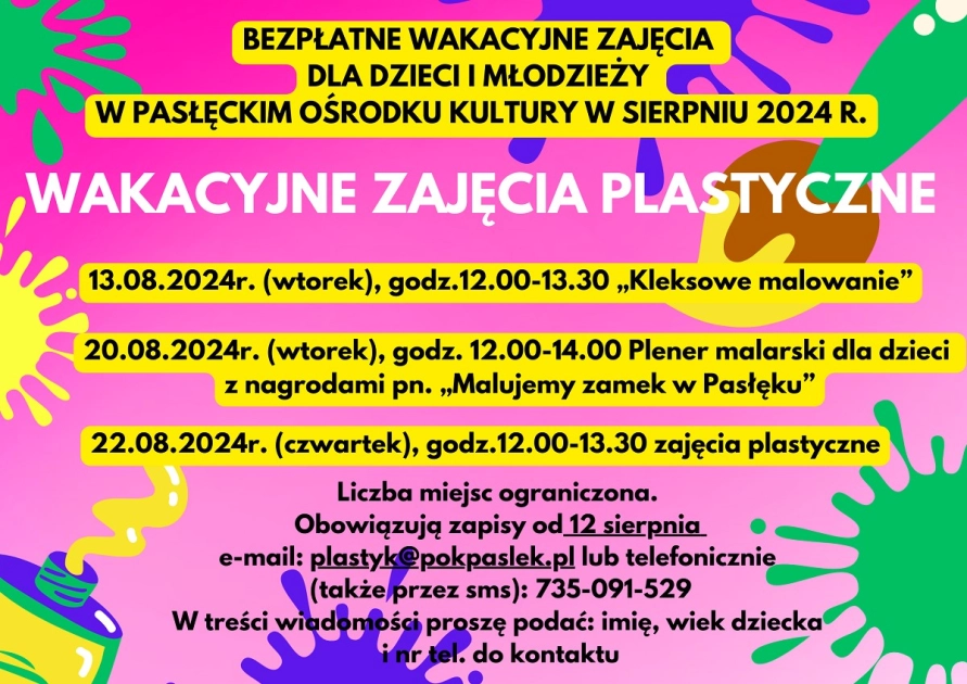 POK zaprasza na bezpłatne zajęcia wakacyjne