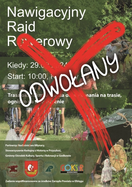 Nawigacyjny Rajd Rowerowy odwołany