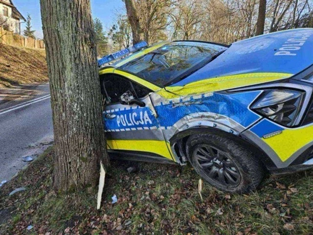 Kolizja radiowozu z Renault Clio