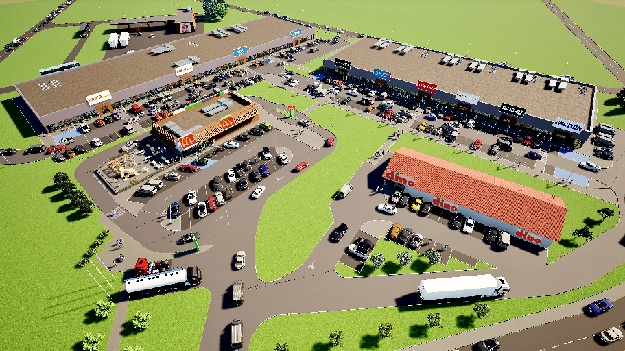 Koncepcja zabudowy okolic McDonald's i Dino