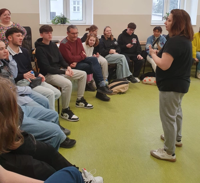 Francuscy uczniowie z wizytą w ZS w Pasłęku