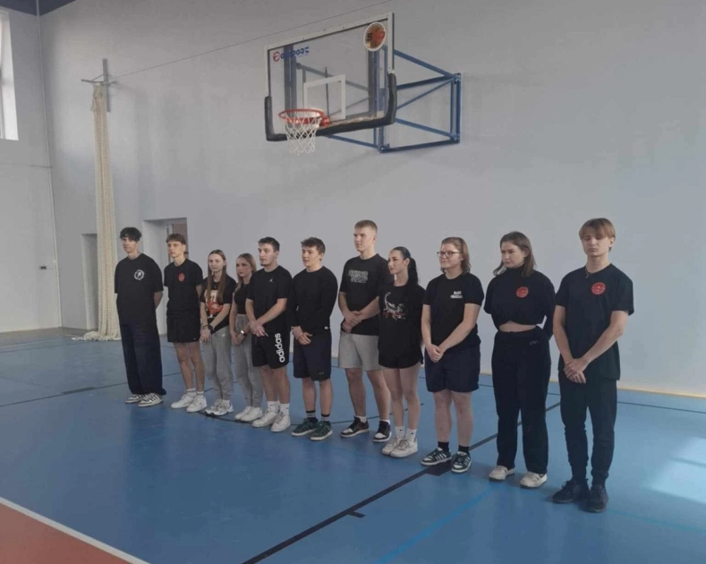 Test sprawności fizycznej klasy mundurowo-sportowej w Zespole Szkół