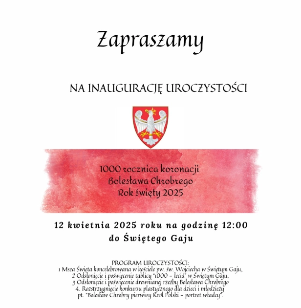 W Św. Gaju stanie pomnik Chrobrego