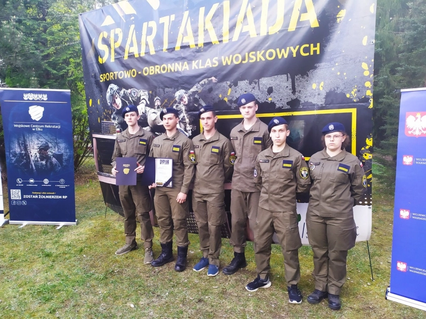 ZSEiT na IV Spartakiadzie Sportowo-Obronnej  Klas Wojskowych w Olsztynie