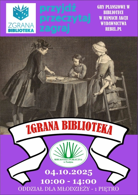 Biblioteka zaprasza w sobotę 4.10.2025
