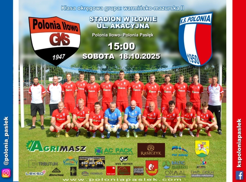 Polonia Iłowo gości Polonię Pasłęk