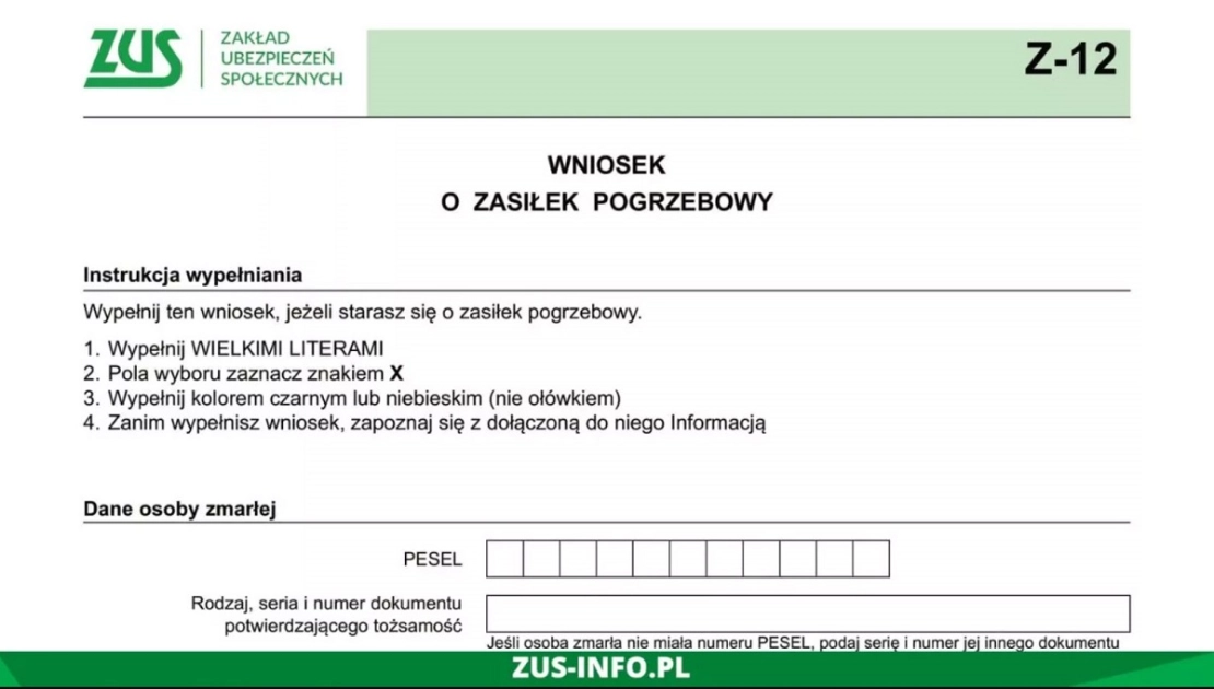 Komu i w jakiej wysokości przysługuje zasiłek pogrzebowy