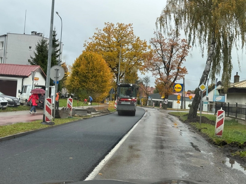 Pracowali drogowcy z Tugi