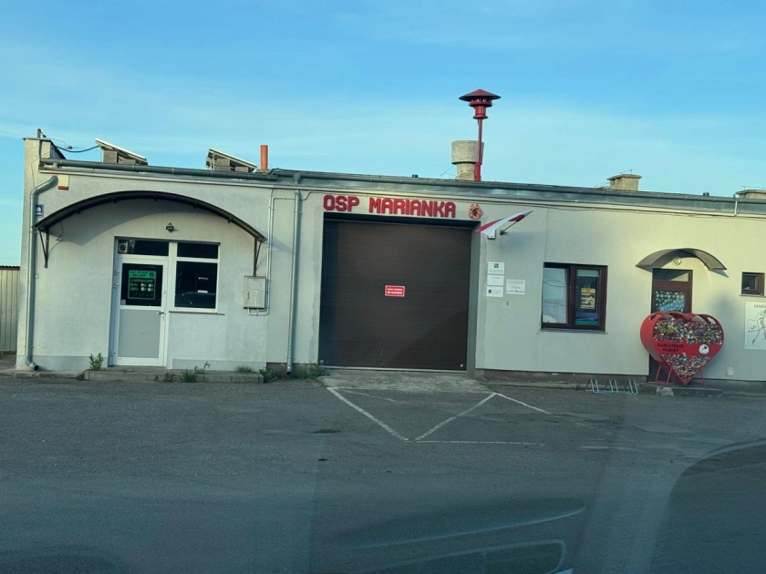 Sklep na potrzeby OSP w Mariance