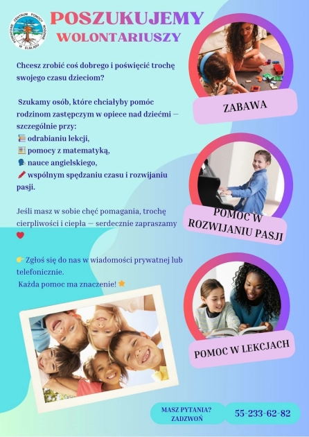 Przypominamy - Szukamy wolontariuszy